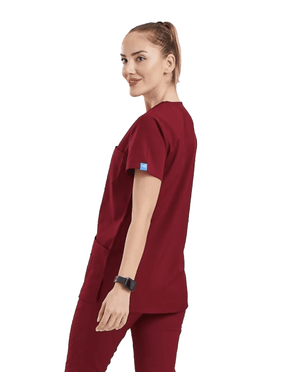 BASIC Dynamic Female Top Burgundy