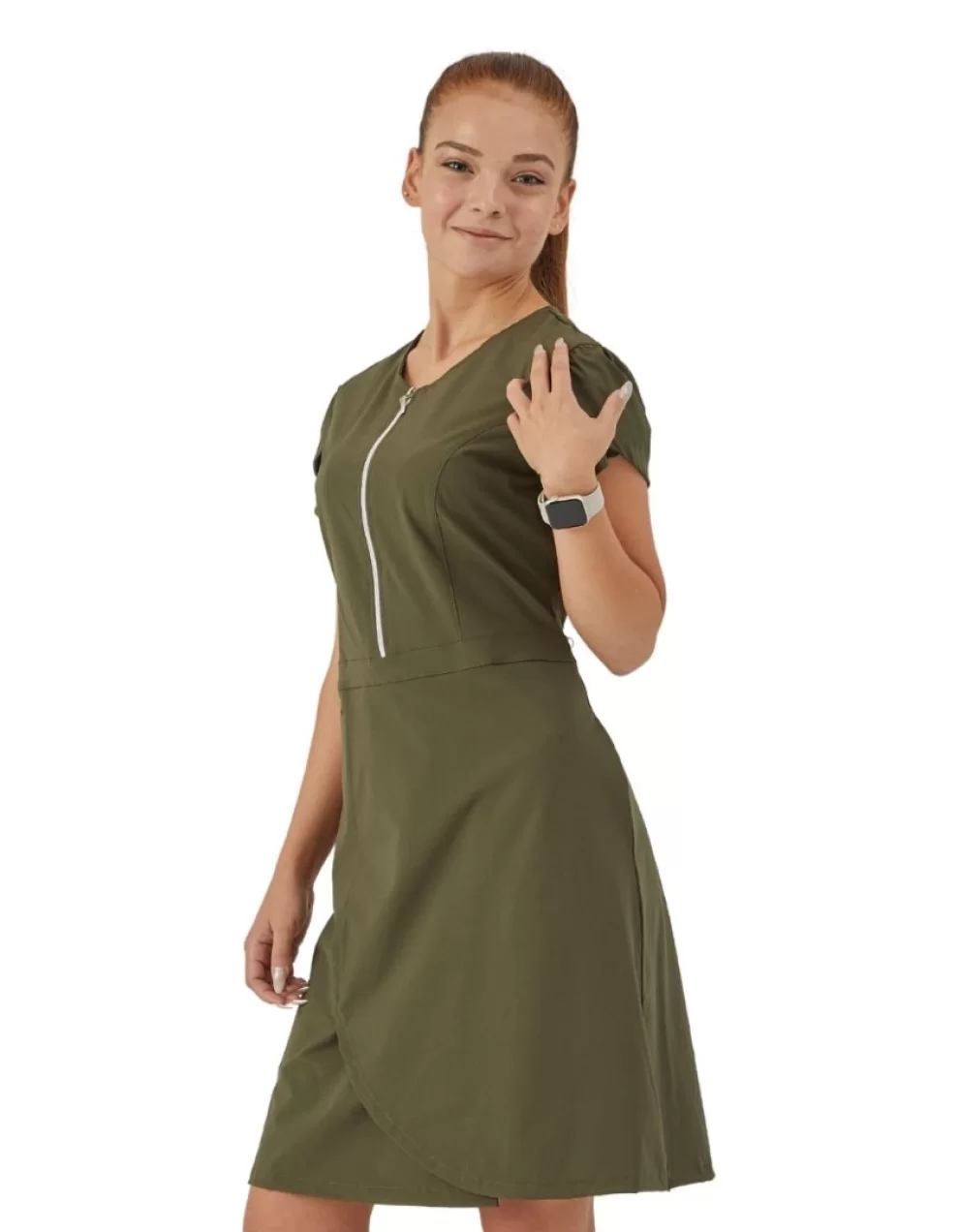 Cherry Imperıal Female Dress DARK GREEN