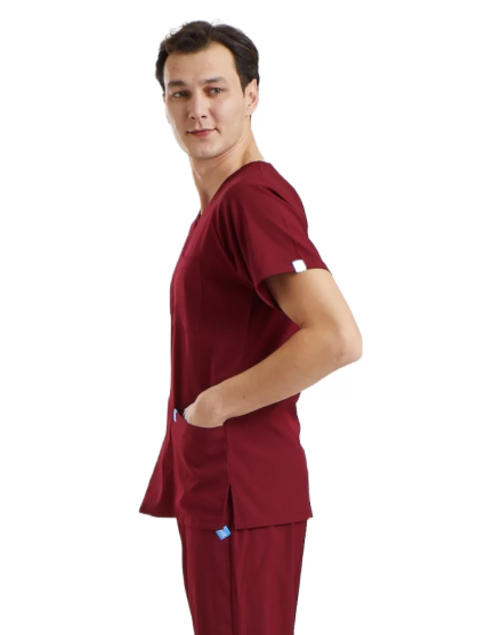 BASIC Dynamic Male Top Burgundy