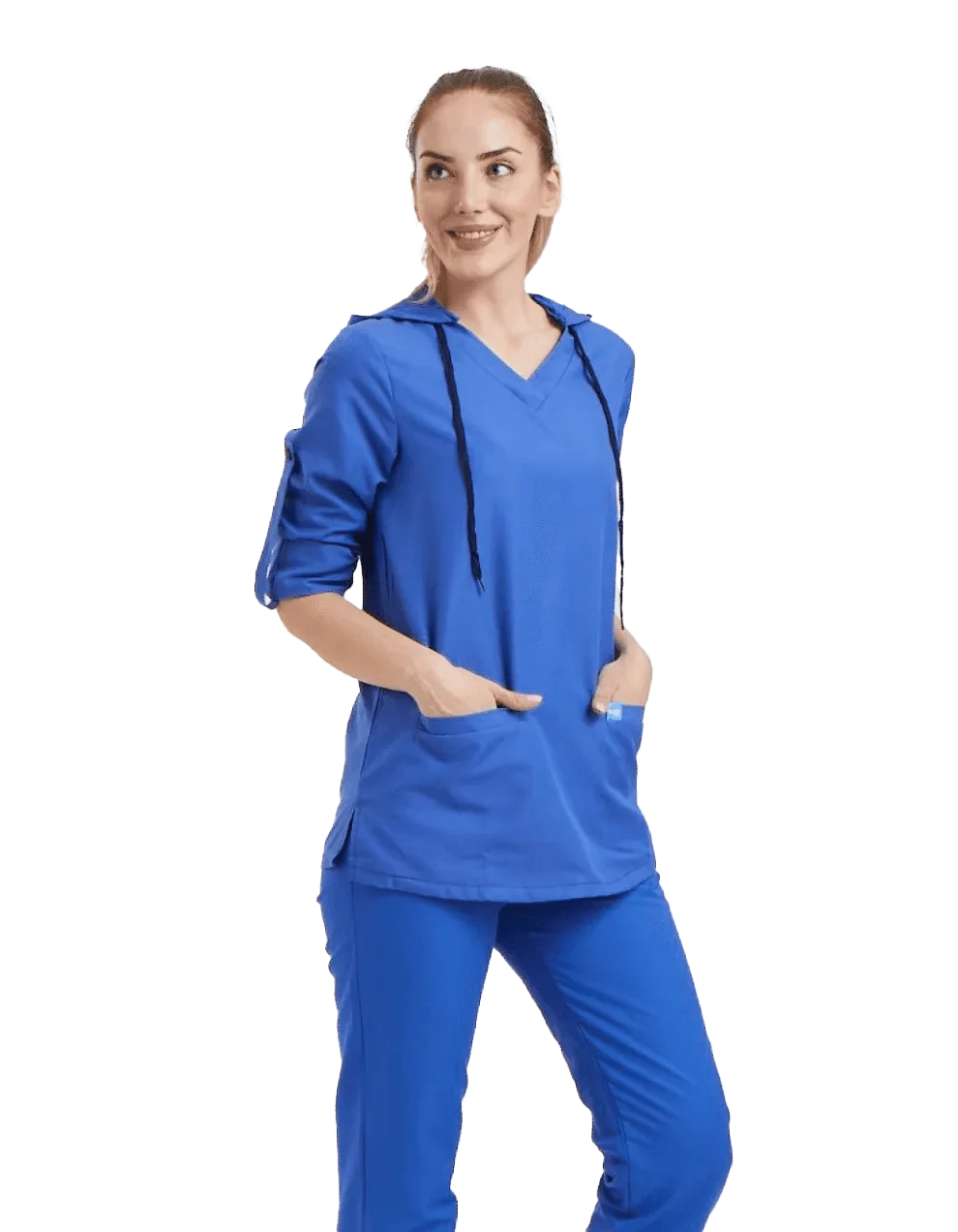 VIOLET Coton Female Top Royal Blue