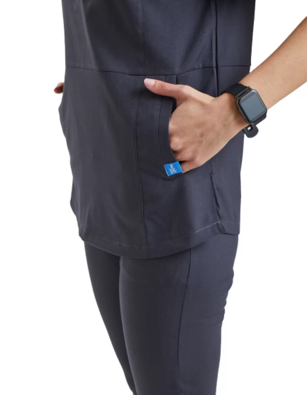 CROCUS Dynamic Female Top Dark Grey