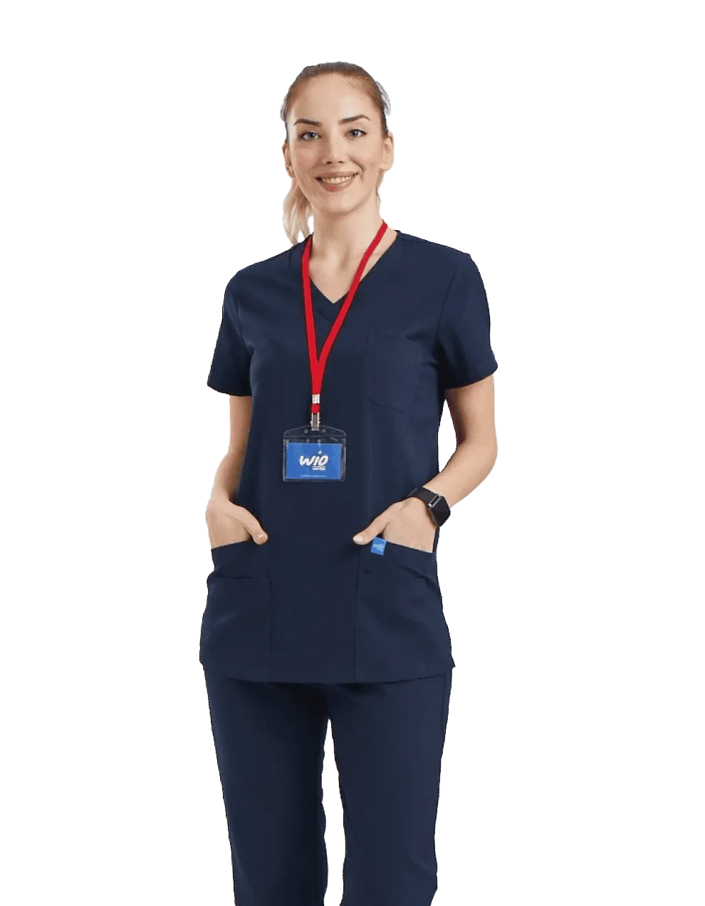 BASIC Dynamic Female Top Navy Blue