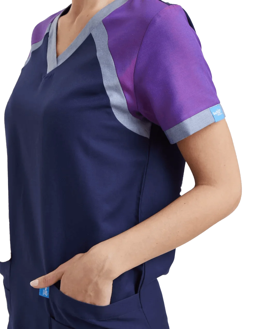 TORENIA Coton Female Top Navy Blue