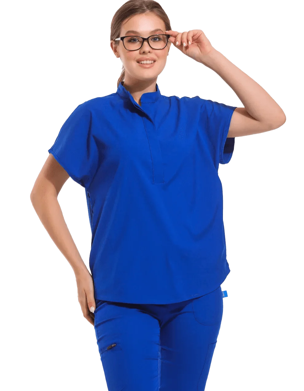 SANEM Dynamic Female Top Royal Blue