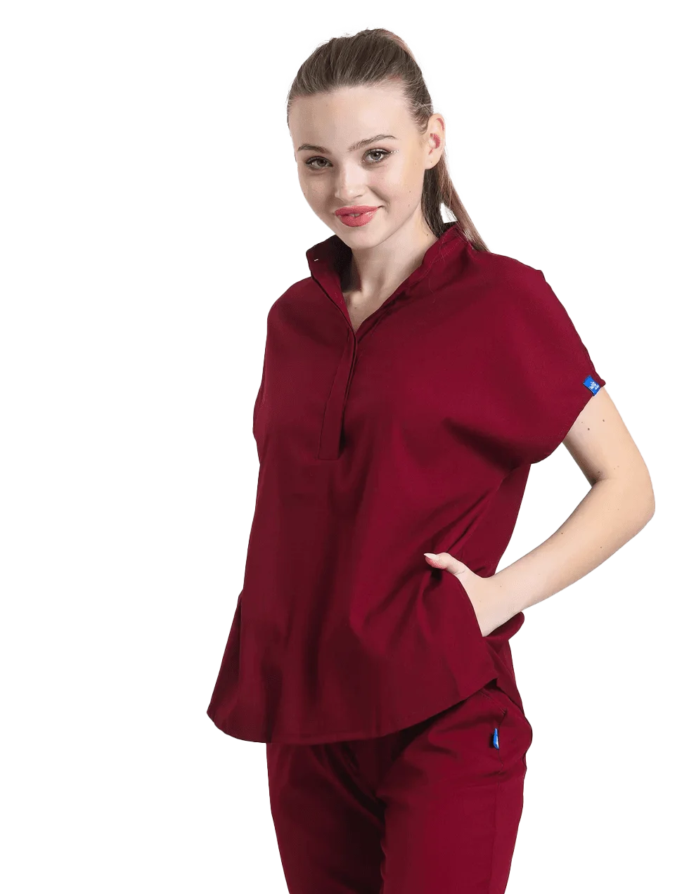 SANEM Dynamic Female Top Burgundy