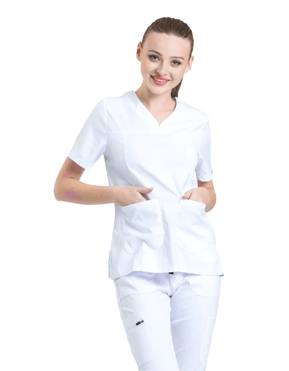 JANET Dynamic Female Top White