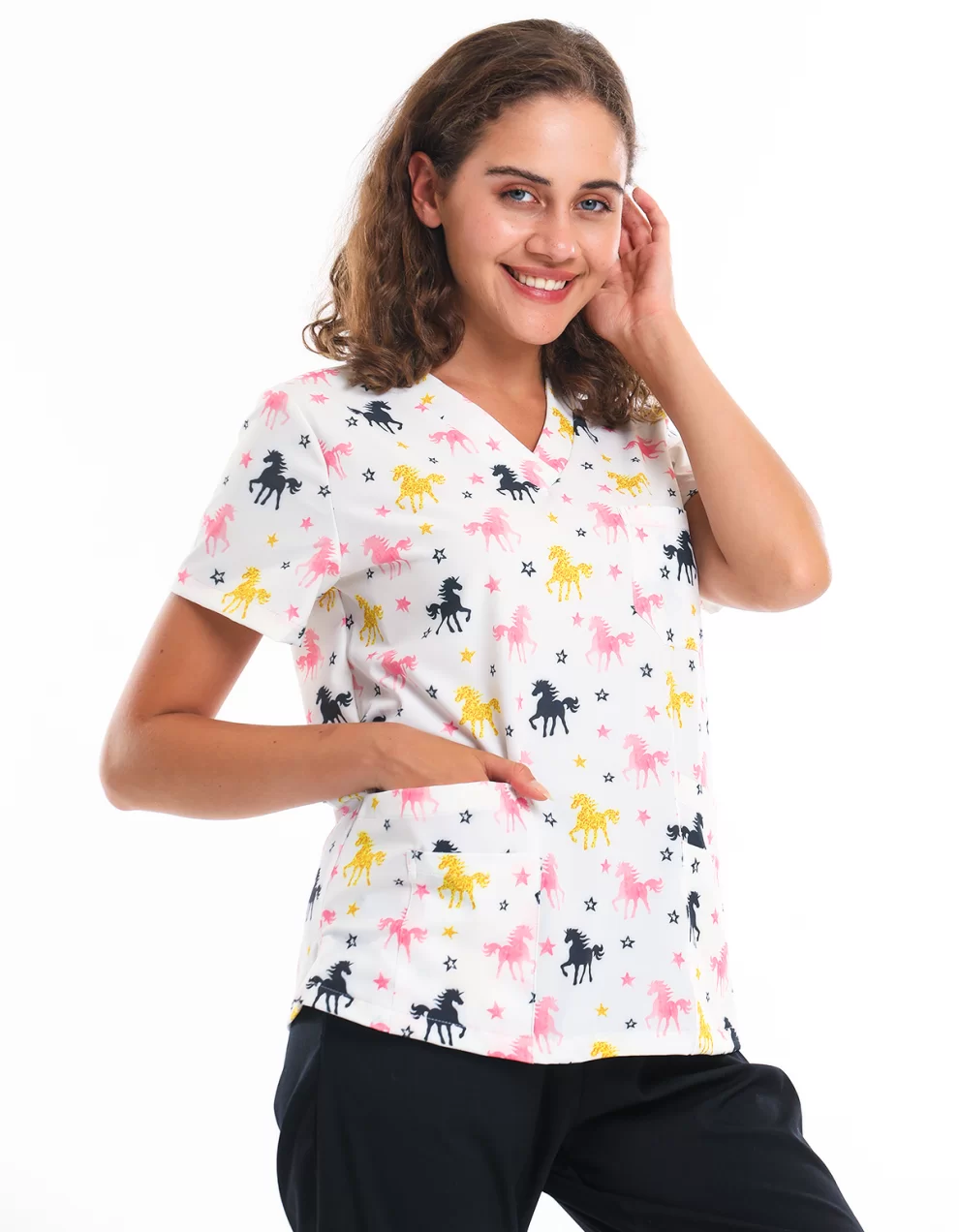 PRINT Dynamic Female Top