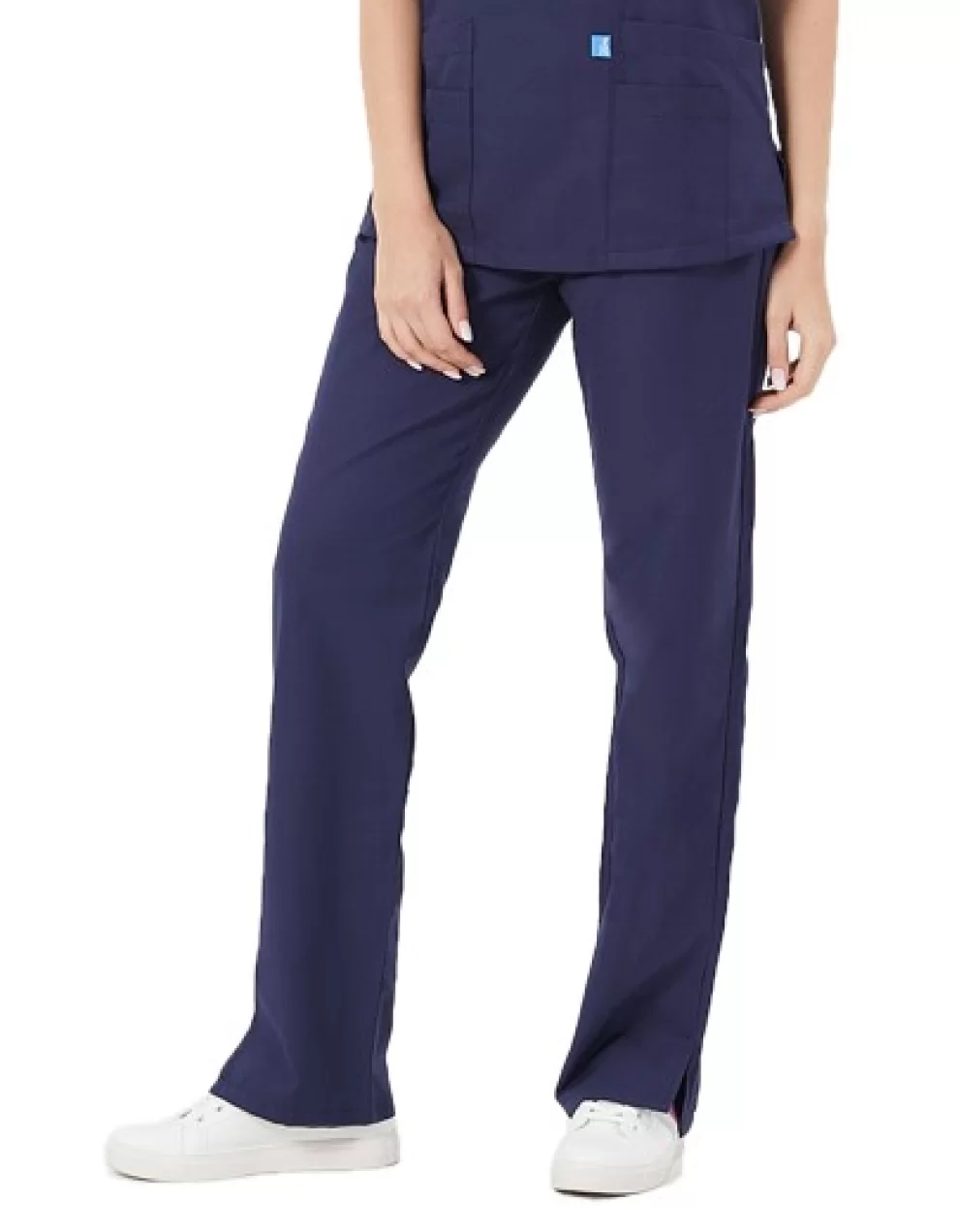 BASIC Coton Female Trousers Navy Blue