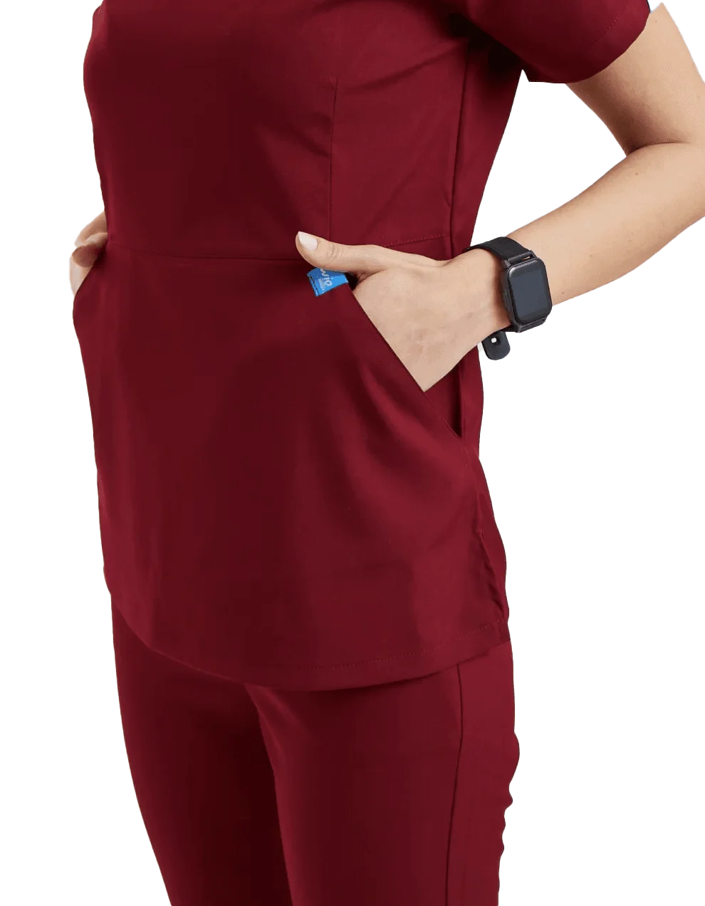 FREESIA Dynamic Female Top Burgundy