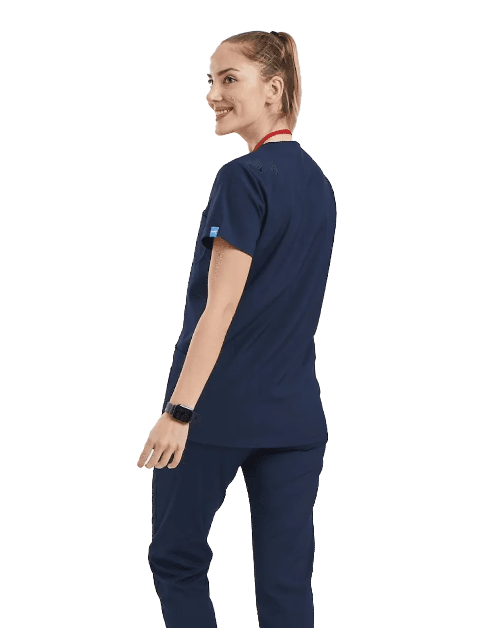 BASIC Dynamic Female Top Navy Blue