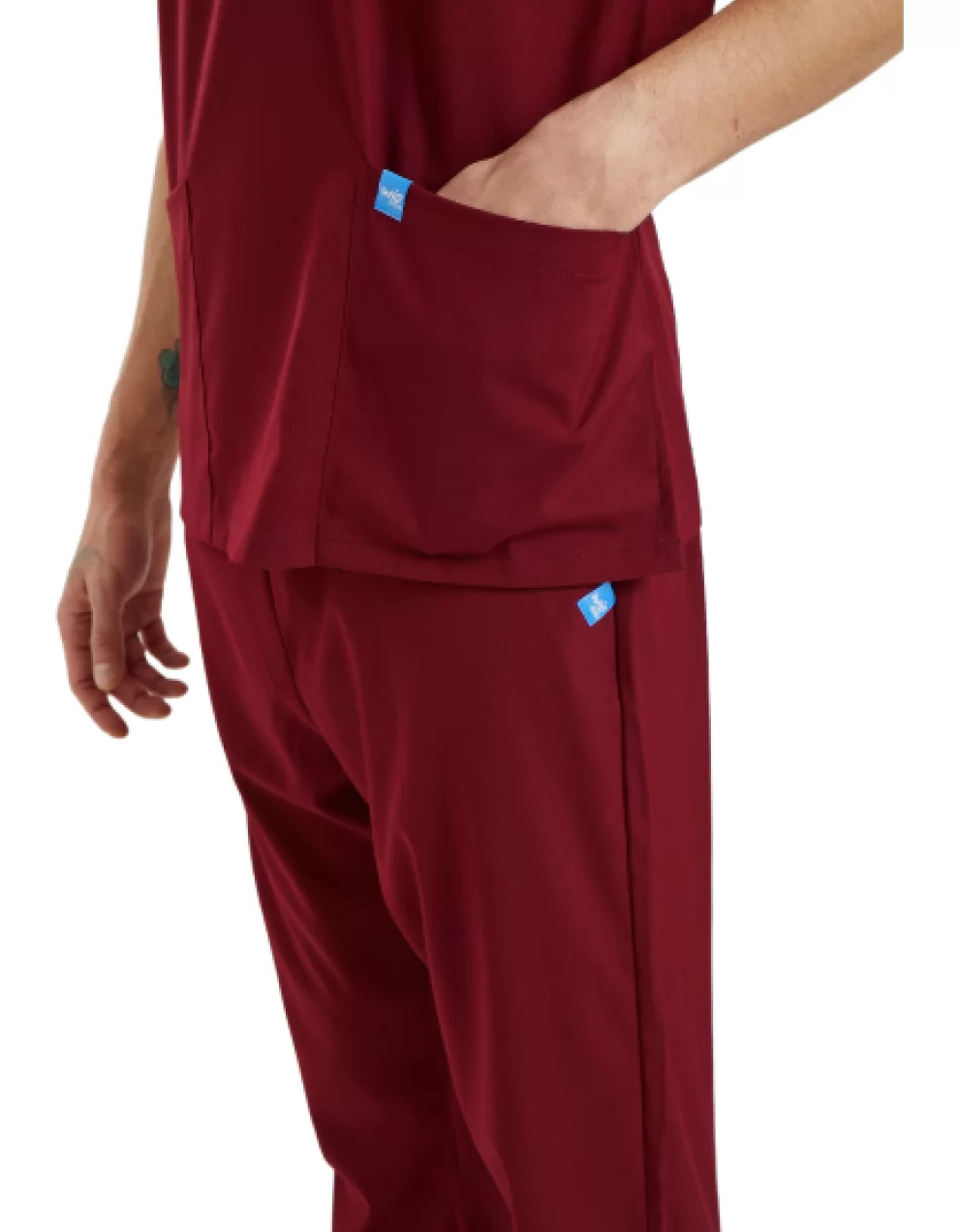 BASIC Dynamic Male Top Burgundy