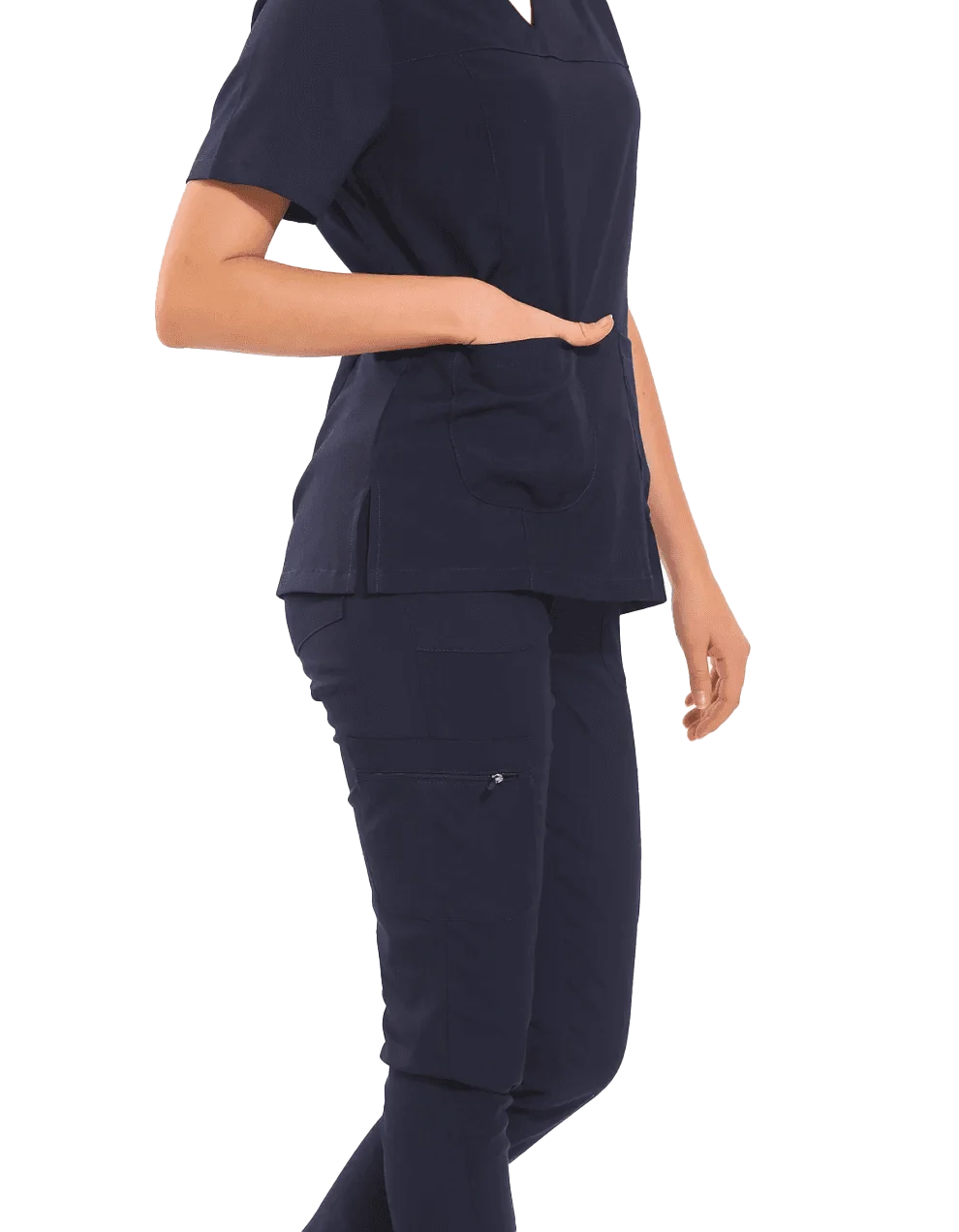 JANET Dynamic Female Top Navy Blue