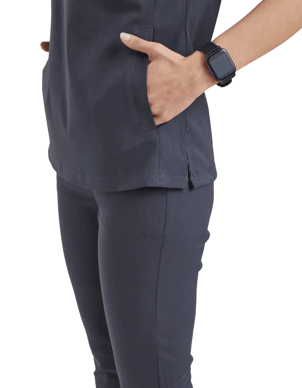 CLOWER Dynamic Female Top Dark Grey