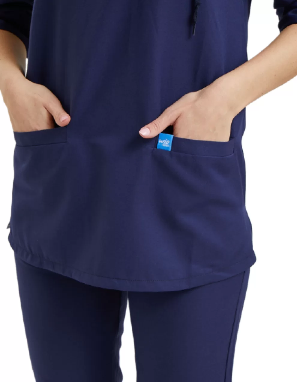 VIOLET Coton Female Top Navy Blue