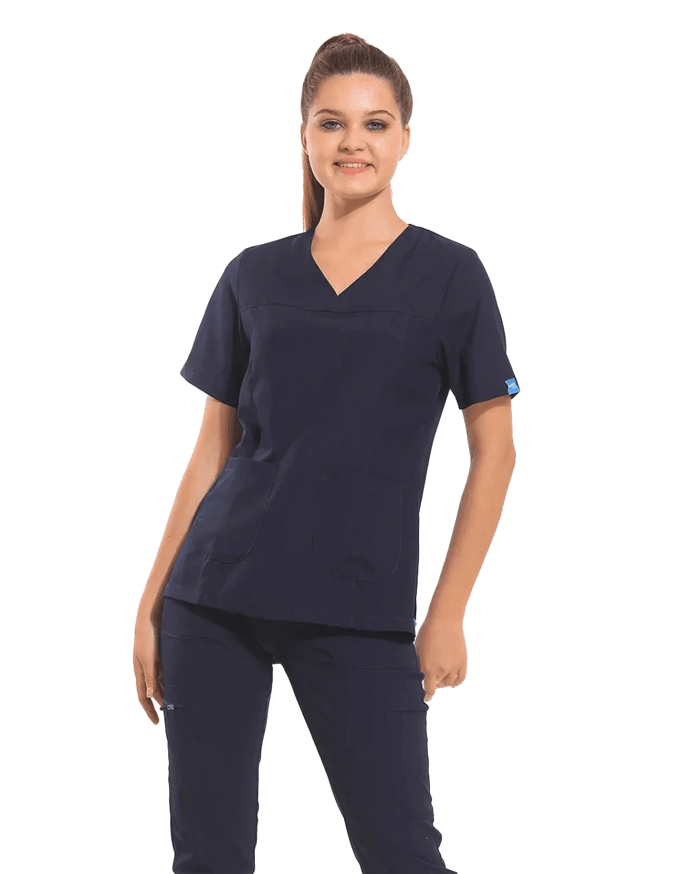 JANET Dynamic Female Top Navy Blue